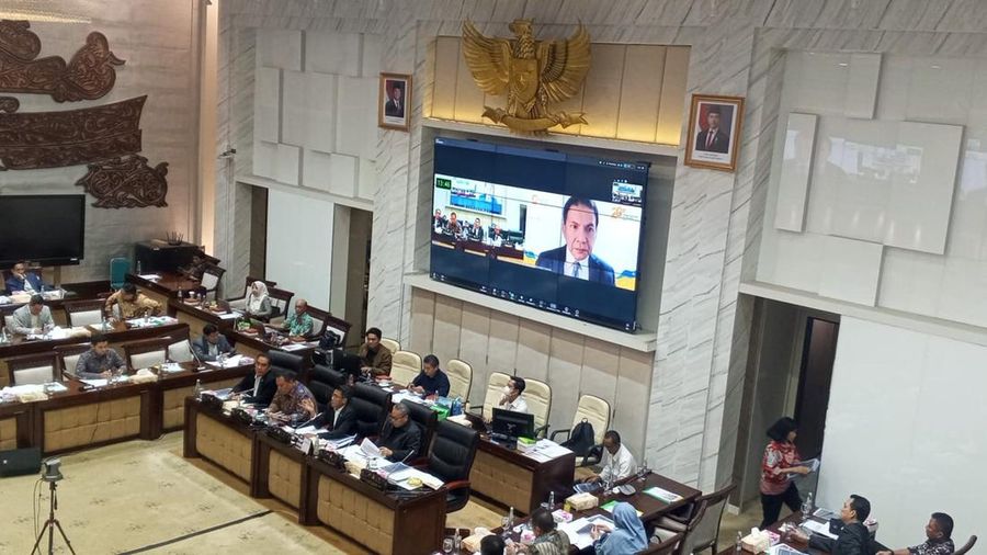Komisi XI DPR menggelar fit and proper test terhadap lima calon ketua dewan komisioner Lembaga Penjamin Simpanan (LPS), Senin (22/9/2025) malam. (CNBC Indonesia/Robertus Andrianto Serin)