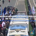 Video: Massa Buruh Kepung Gedung DPR Lagi, Ini Tuntutannya