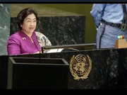 Presiden Megawati berpidato di Sidang Umum PBB 2003