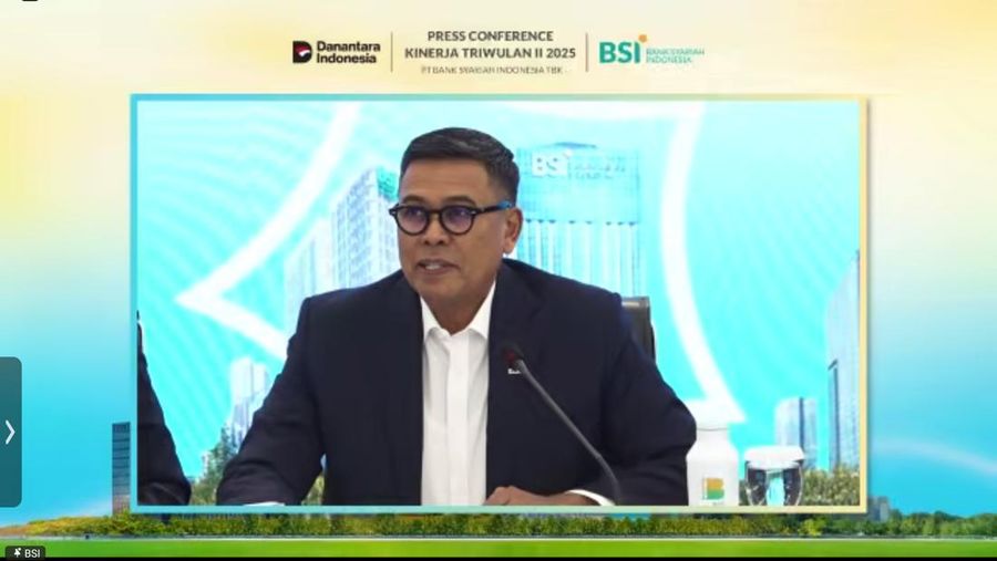 Press Conference Kinerja Triwulan II Tahun 2025 PT Bank Syariah Indonesia Tbk secara daring, Senin (22/9/2025). (Tangkapan layar)