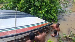 Speedboat SB New Malinau Express Terbalik di Perairan Tana Tidung