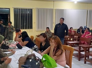 18 PSK Terciduk Satpol PP Saat Razia Warkop di Mojokerto