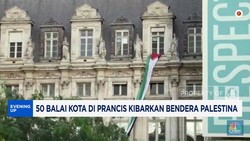 Video: 50 Balai Kota di Prancis Kibarkan Bendera Palestina