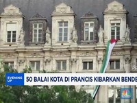 Video: 50 Balai Kota di Prancis Kibarkan Bendera Palestina