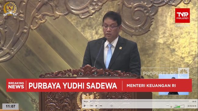 Bawa Sumitronomics di Paripurna DPR, Purbaya Pede Ekonomi RI Tumbuh 8%