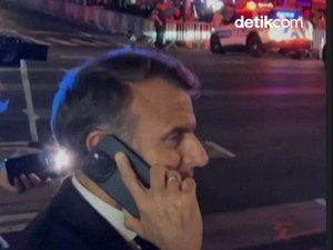 Kala Macron Kejebak Macet di New York Gegara Iring-iringan Trump