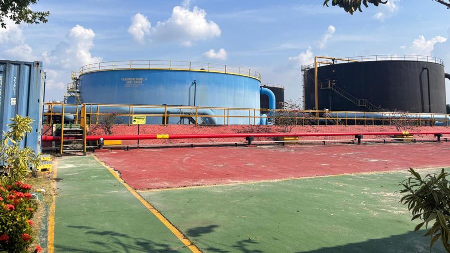 Gathering Station-1 (GS-1), Minas atau stasiun pengumpul minyak dan gas PT Pertamina Hulu Rokan (PHR), Riau. Selasa (24/9/2025). (Dok. PHR)