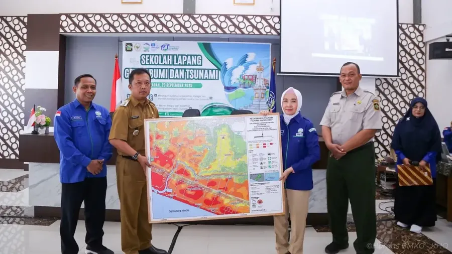 MKG gelar Sekolah Lapang Gempabumi dan Tsunami (SLG) di Kabupaten Kulon Progo, DI Yogyakarta, Selasa (23/9/2025). (Dok. BMKG)