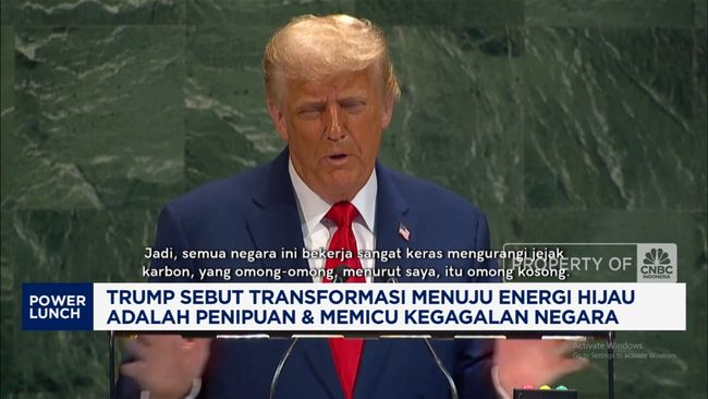 Video: Trump Sebut Transformasi Menuju Energi Hijau Adalah Penipuan