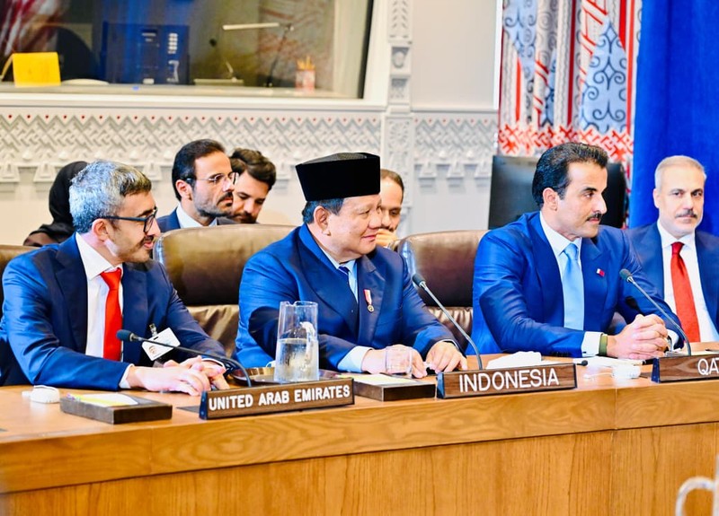 Presiden Republik Indonesia Prabowo Subianto menghadiri Multilateral Meeting on the Middle East atas undangan Presiden Amerika Serikat Donald Trump di Ruang Konsultasi Dewan Keamanan PBB, New York, Selasa (23/9/2025). (Dok. Biro Pers Sekretariat Presiden/Laily Rachev)