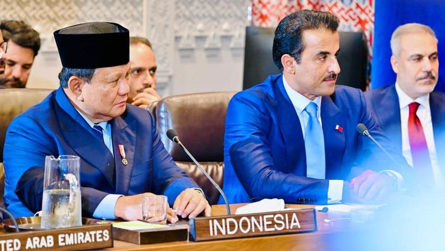 Presiden Republik Indonesia Prabowo Subianto menghadiri Multilateral Meeting on the Middle East atas undangan Presiden Amerika Serikat Donald Trump di Ruang Konsultasi Dewan Keamanan PBB, New York, Selasa (23/9/2025). (Dok. Biro Pers Sekretariat Presiden/Laily Rachev)
