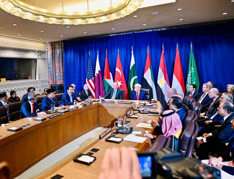 Presiden Republik Indonesia Prabowo Subianto menghadiri Multilateral Meeting on the Middle East atas undangan Presiden Amerika Serikat Donald Trump di Ruang Konsultasi Dewan Keamanan PBB, New York, Selasa (23/9/2025). (Dok. Biro Pers Sekretariat Presiden/Laily Rachev)