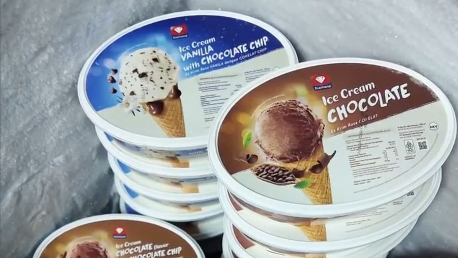 Es krim Diamond. (Instagram/diamondfair.indonesia)