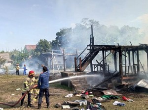 Tiga Ruang Asrama Ponpes di Lombok Timur Ludes Terbakar