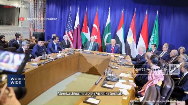 Video: Prabowo Rapat Dengan Trump dan Pemimpin Negara Muslim, Bahas Gaza