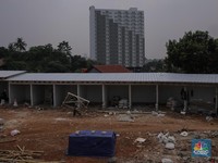 Penampakan Proyek Pembangunan Pasar Hewan di Lenteng Agung Jaksel