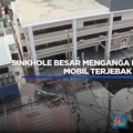 Video: Sinkhole Besar Menganga di Bangkok, Mobil Terjebak
