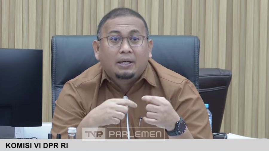 Wakil Ketua Komisi VI DPR sekaligus Ketua Panja Revisi UU BUMN Andre Rosiade. (Tangkapan layar)