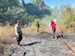 Lahan 1 Hektare di Ban Karangasem Terbakar, Api Merembet ke Kuburan