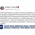 Video: Gebrakan Baru Trump! Naikkan Tarif Furnitur, Truk Berat-Farmasi