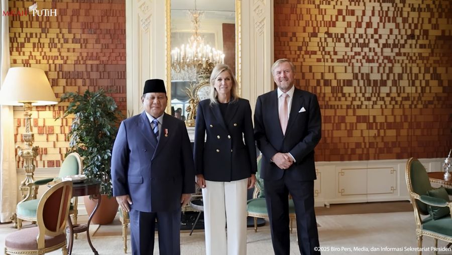 Presiden Prabowo Diterima Raja dan Ratu Belanda di Royal Palace Huis ten Bosch, Den Haag,26 Sep 2025. (Tangkapan layar youtube Setpres RI)