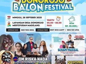 Simpan Jadwalnya Lur! Ada Festival Balon Udara di Donorojo Magelang