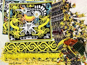Kayan Hulu Siap Tebar Pesona dengan Hasil Kerajinan Tangannya