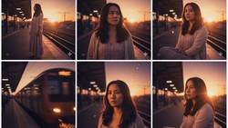 11 Prompt Gemini AI Kolase Foto di Stasiun Kereta yang Bikin Takjub