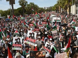 3 Ribu Orang Demo Bela Palestina di Afsel, Desak Penutupan Kedubes Israel