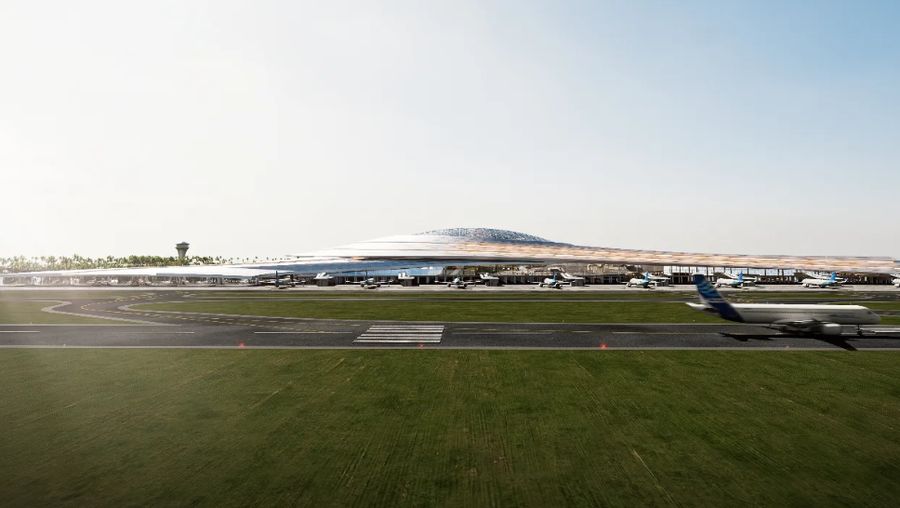 Desain Bandara Internasional Bali Utara. (Tangkapan Layar Instagram/alien.dc)