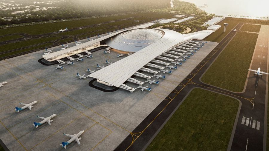 Desain Bandara Internasional Bali Utara. (Tangkapan Layar Instagram/alien.dc)