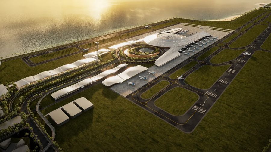 Desain Bandara Internasional Bali Utara. (Tangkapan Layar Instagram/alien.dc)