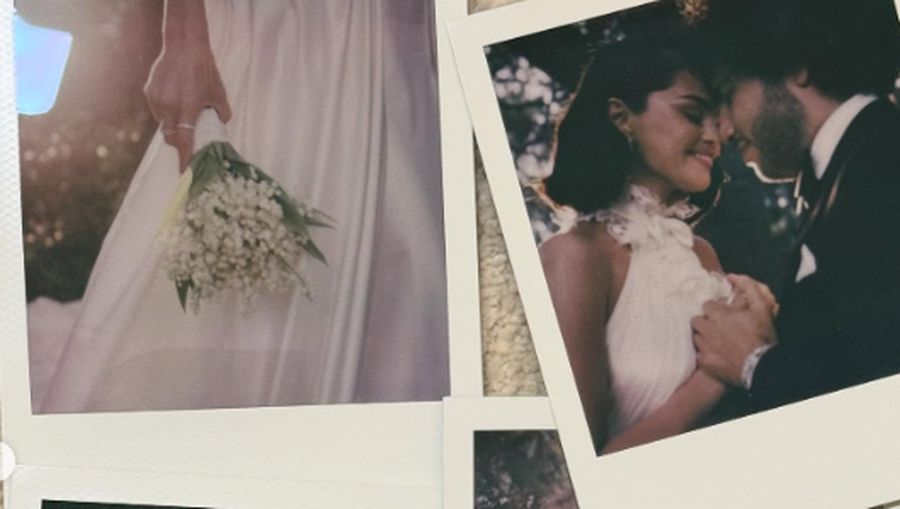 Pernikahan Selena Gomez dan Benny Blanco. (Instagram @selenagomez)