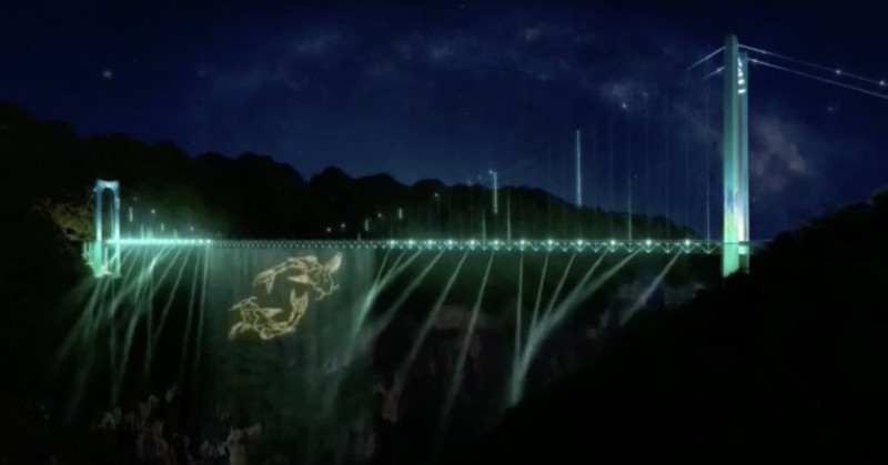China resmi membuka lalu lintas jembatan Huajiang Grand Canyon di Provinsi Guizhou pada MInggu (28/9) kemarin. Jembatan ini dapat memangkas waktu tempuh dari dua jam menjadi hanya dua menit. (Tangkapan Layar Video/REUTERS) China resmi membuka lalu lintas jembatan Huajiang Grand Canyon di Provinsi Guizhou pada MInggu (28/9) kemarin. Jembatan ini dapat memangkas waktu tempuh dari dua jam menjadi hanya dua menit. (Tangkapan Layar Video/REUTERS)