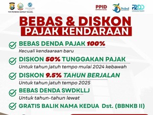 Kabar Gembira! Ada Pemutihan dan Diskon Pajak Kendaraan dari Pemprov Sulsel