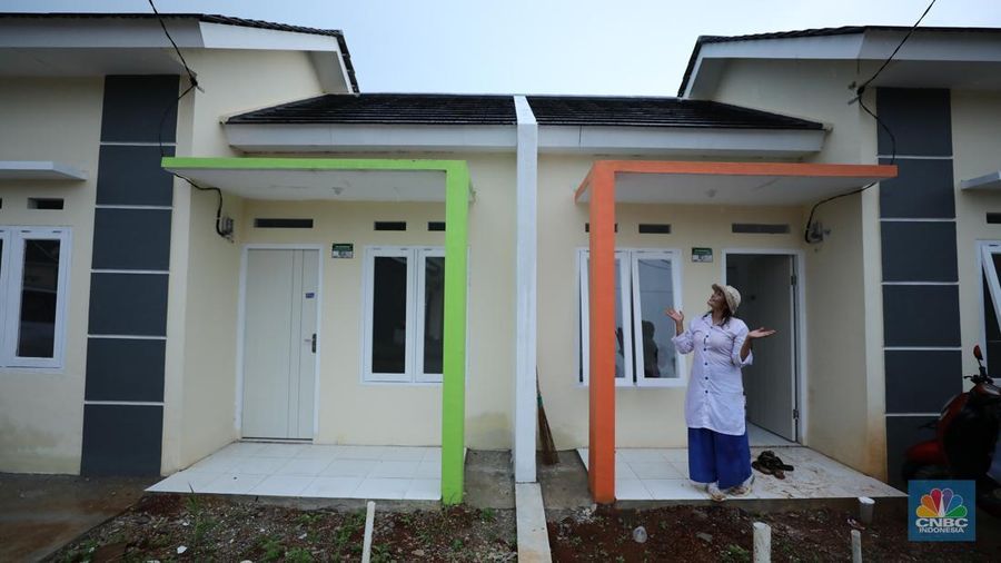 Suasana rumah subsisdi pemerintah di kawasan Cileungsi, Kabupaten Bogor, Senin, (29/9/2025). (CNBC Indonesia/Tri Susilo)
