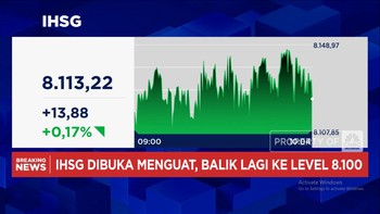 Video: IHSG Menguat, Balik Lagi ke Level 8.100