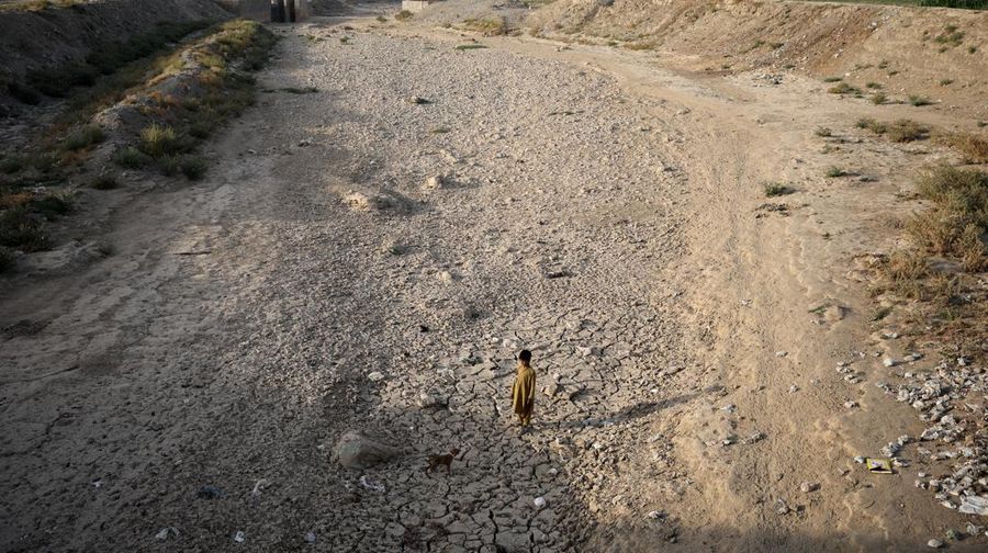 Kondisi saat terjadi krisis air parah di Kabul, Afghanistan, Senin (29/9/2025). (REUTERS/Sayed Hassib)