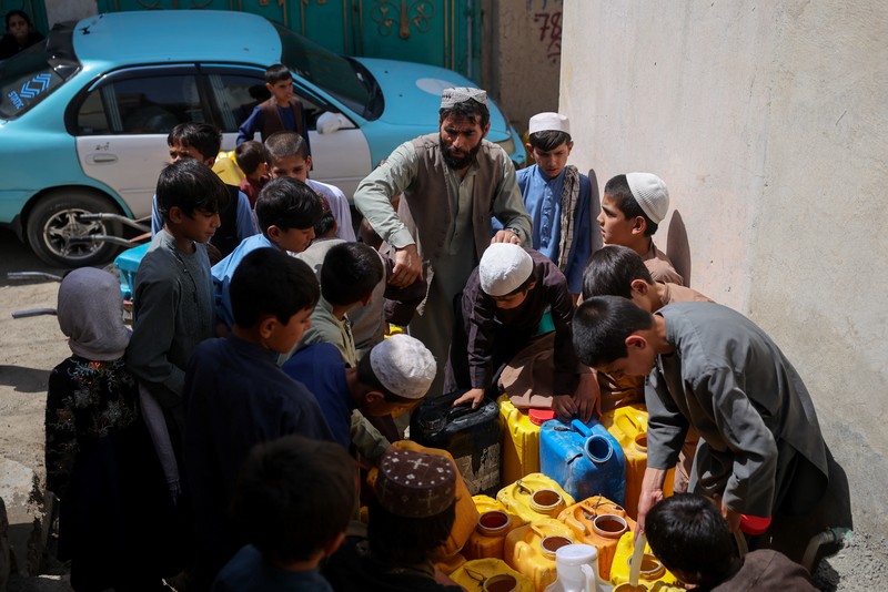 Kondisi saat terjadi krisis air parah di Kabul, Afghanistan, Senin (29/9/2025). (REUTERS/Sayed Hassib) Kondisi saat terjadi krisis air parah di Kabul, Afghanistan, Senin (29/9/2025). (REUTERS/Sayed Hassib)