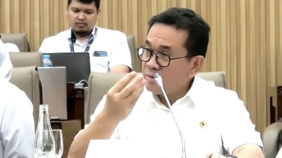 Menteri Perdagangan Budi Santoso saat Rapat Kerja dengan Komisi VI DPR RI, Senin (29/9/2025), (YouTube/Komisi VI DPR RI Channel)