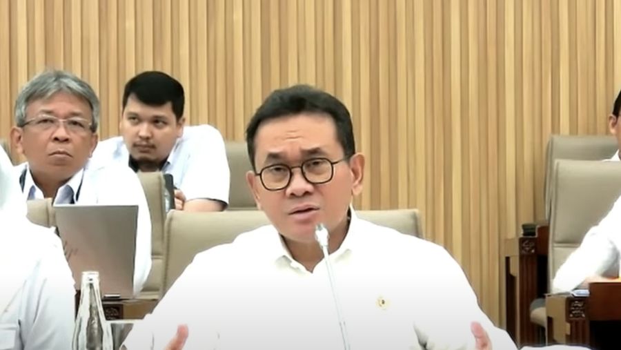Menteri Perdagangan Budi Santoso saat Rapat Kerja dengan Komisi VI DPR RI, Senin (29/9/2025), (YouTube/Komisi VI DPR RI Channel)