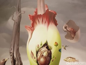 Lukisan Bunga Kehidupan Raih J+Art Awards, Dipamerkan di Jakarta