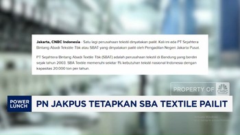 Video: PN Jakpus Tetapkan SBA Textile Pailit