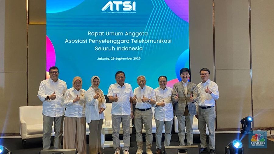 Rapat Umum Anggota Asosiasi Penyelenggara Telekomunikasi Seluruh Indonesia di Jakarta, Senin (29/9/2025). (CNBC Indonesia/Novina Putri Bestari)