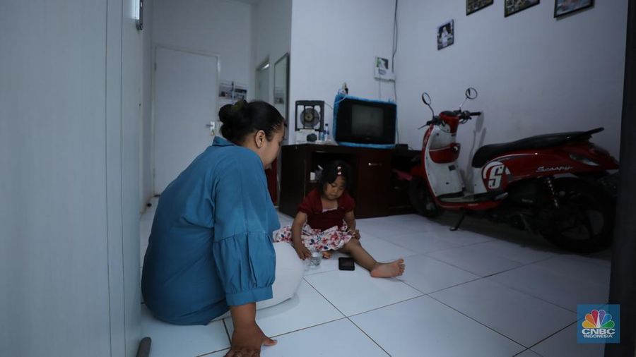 Suasana rumah subsisdi pemerintah di kawasan Cileungsi, Kabupaten Bogor, Senin, (29/9/2025). (CNBC Indonesia/Tri Susilo)