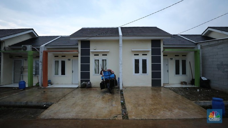 Suasana rumah subsisdi pemerintah di kawasan Cileungsi, Kabupaten Bogor, Senin, (29/9/2025). (CNBC Indonesia/Tri Susilo)