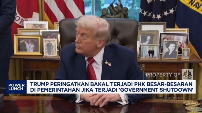 Video: Trump Peringatkan PHK Besar Jika Terjadi 'Government Shutdown'