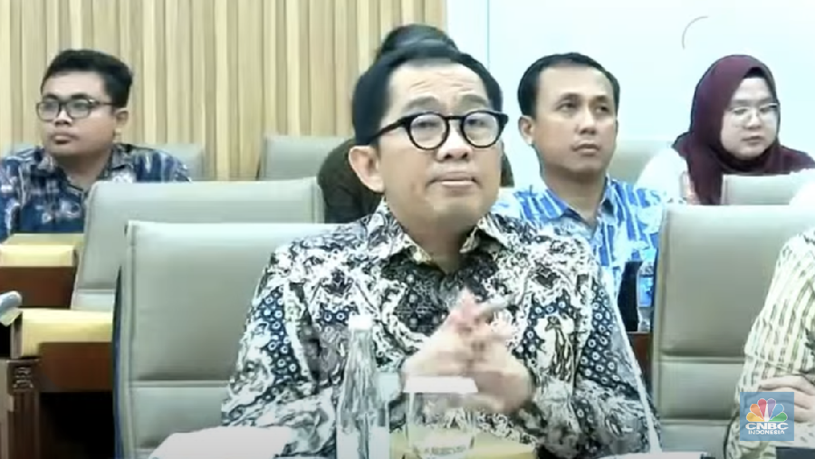Wamenperin Faisol Riza saat Raker dengan Komisi VI. (YouTube/DPR RI)