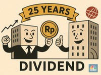16 Saham RI Ini Bagi Dividen Terus Selama Seperempat Abad