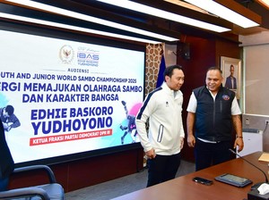 Krisna Bayu Temui Ibas, Bahas Kejuaraan Dunia Sambo Remaja dan Junior